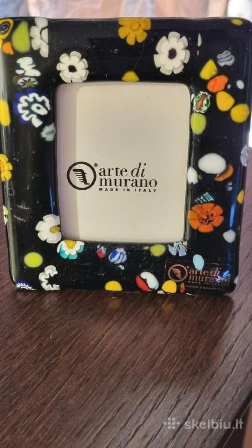 Parduodamas naujas Murano stiklo nuotraukų rėmelis - nuotraukos Nr. 5