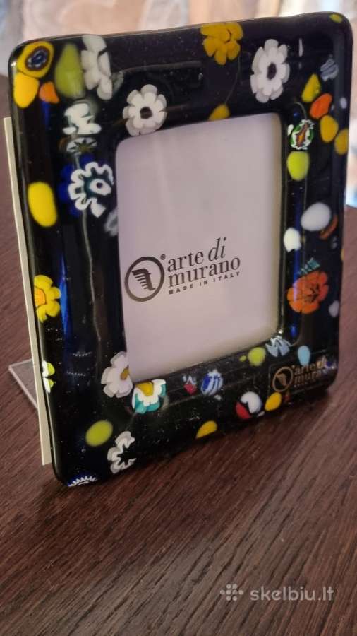 Parduodamas naujas Murano stiklo nuotraukų rėmelis - nuotraukos Nr. 3