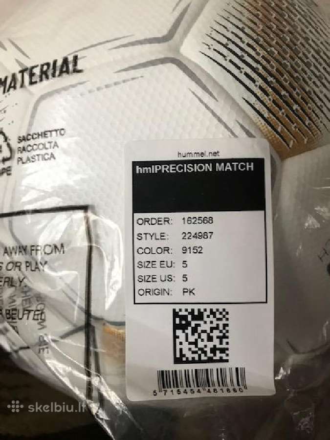 Naujas Hummel Precision Match futbolo kamuolys - nuotraukos Nr. 3