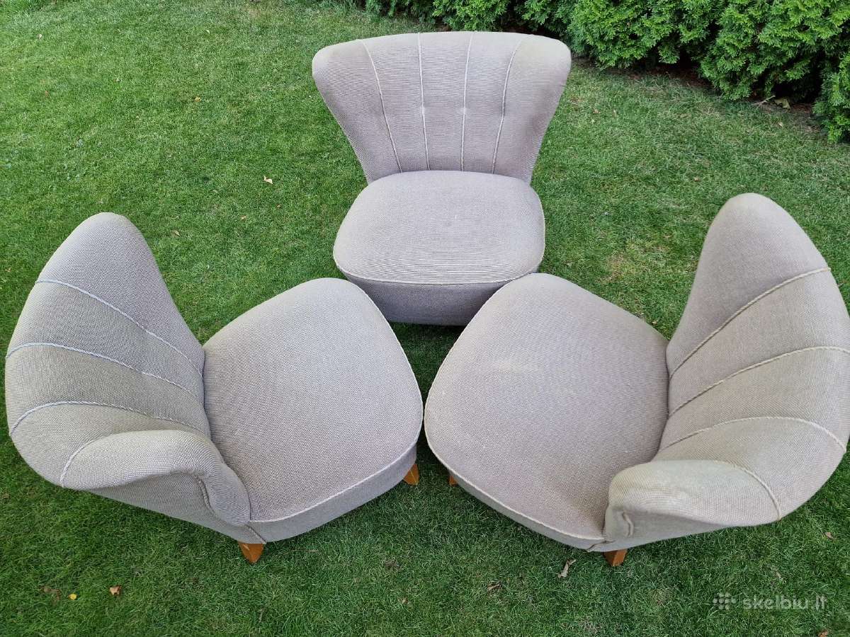 Vintažiniai mid century coctail st.foteliai - nuotraukos Nr. 36