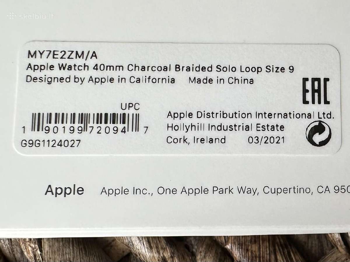 Apple Watch Braided Solo Loop 40mm Apyrankė - nuotraukos Nr. 11