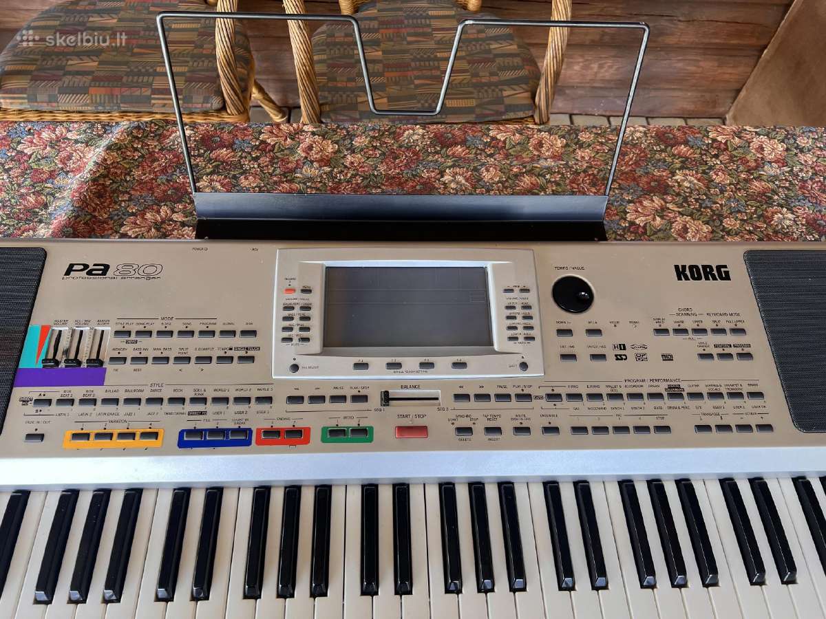 Parduodu sintezatorių Korg Pa-80. Gerame stovyje - nuotraukos Nr. 5