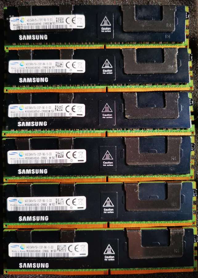 Samsung 64 GB Ddr4 serveriniai Ecc RAM moduliai