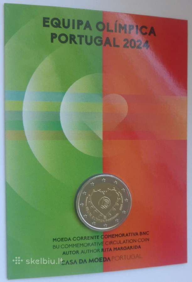 Portugalijos proginės 2 euro moneta Bu - nuotraukos Nr. 2