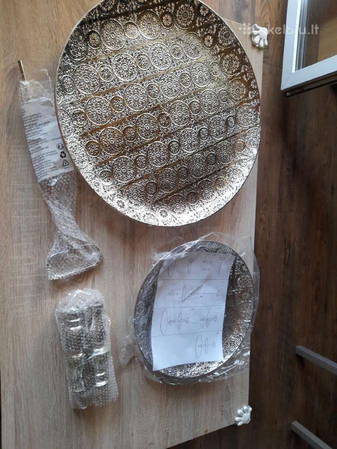 Metalinė padėkliukas, 2 pakopų - nuotraukos Nr. 3