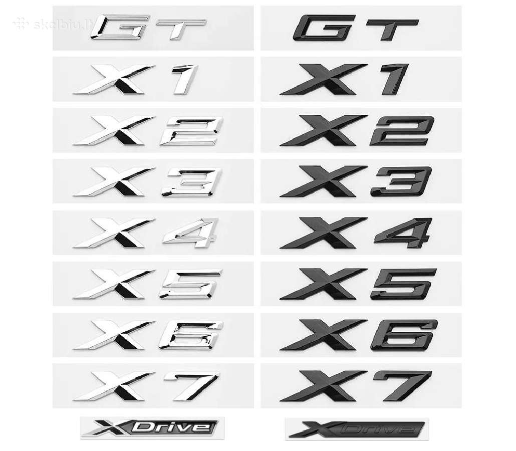Bmw M Emblemos sparnams, bagažinei, grotelėms - nuotraukos Nr. 4