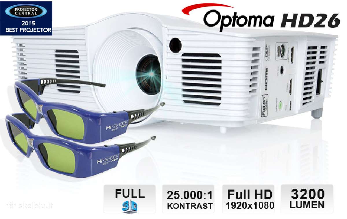 Optoma Gt500xr Shortdistance 4000 Lum projektorius - nuotraukos Nr. 5