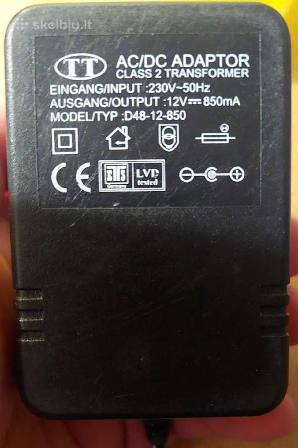 Maitinimo blokelis 12v 850ma - nuotraukos Nr. 2