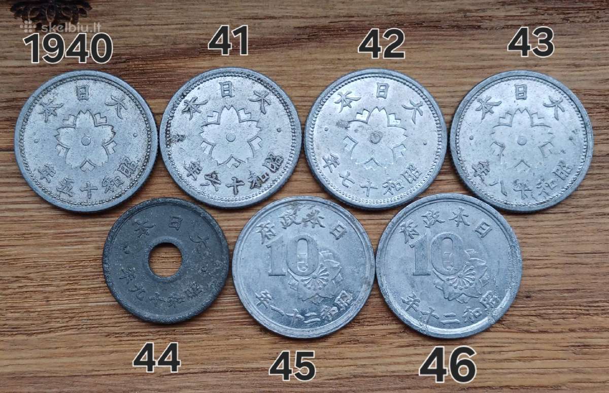 Japonija 10 senų 1940-1946 m rinkinys