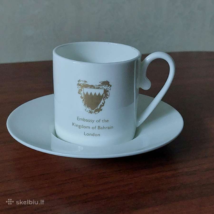 Kolekciniai puodukas ir lėkštutė kavai . - nuotraukos Nr. 3
