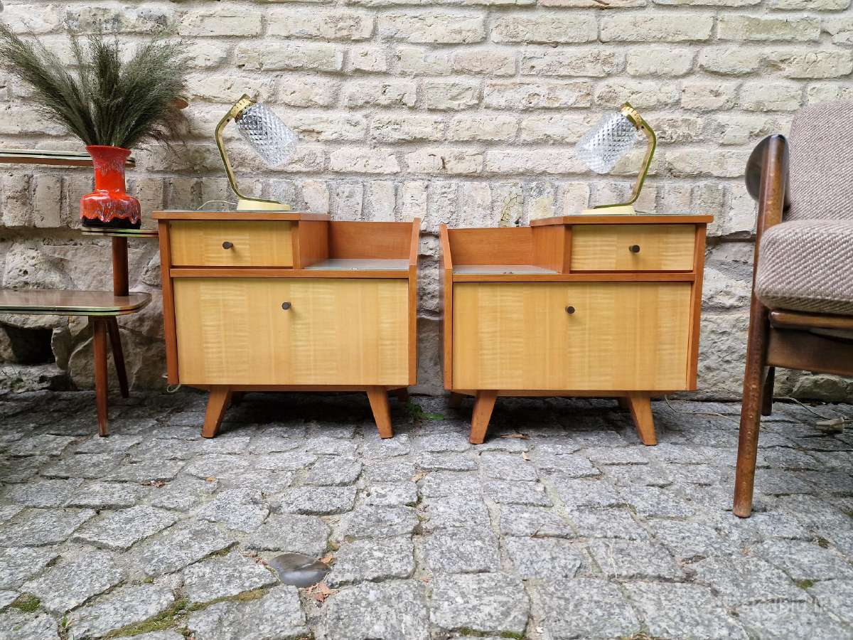 Vintažinės mid century naktinės (lovos)spintelės - nuotraukos Nr. 4