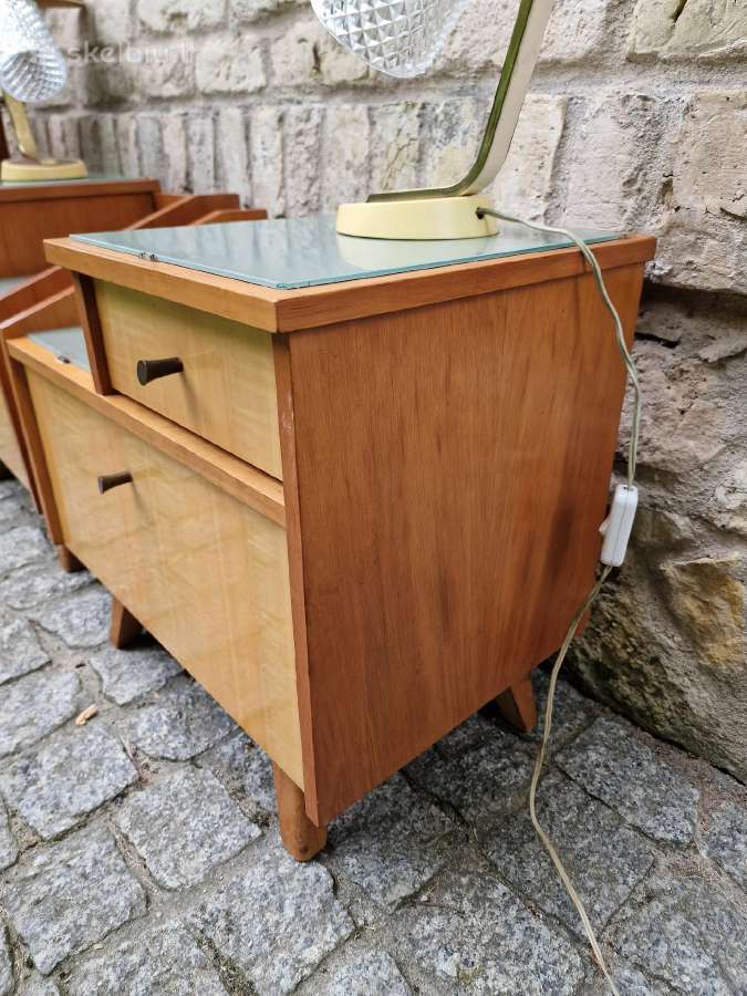 Vintažinės mid century naktinės (lovos)spintelės - nuotraukos Nr. 7