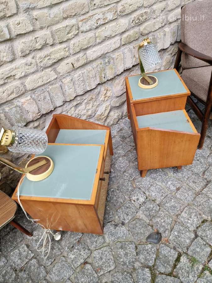 Vintažinės mid century naktinės (lovos)spintelės - nuotraukos Nr. 23