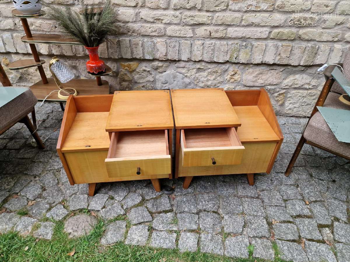 Vintažinės mid century naktinės (lovos)spintelės - nuotraukos Nr. 37