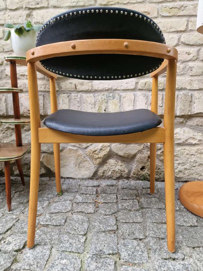Vintažinis mid century autorinis krėslas-kėdė - nuotraukos Nr. 5