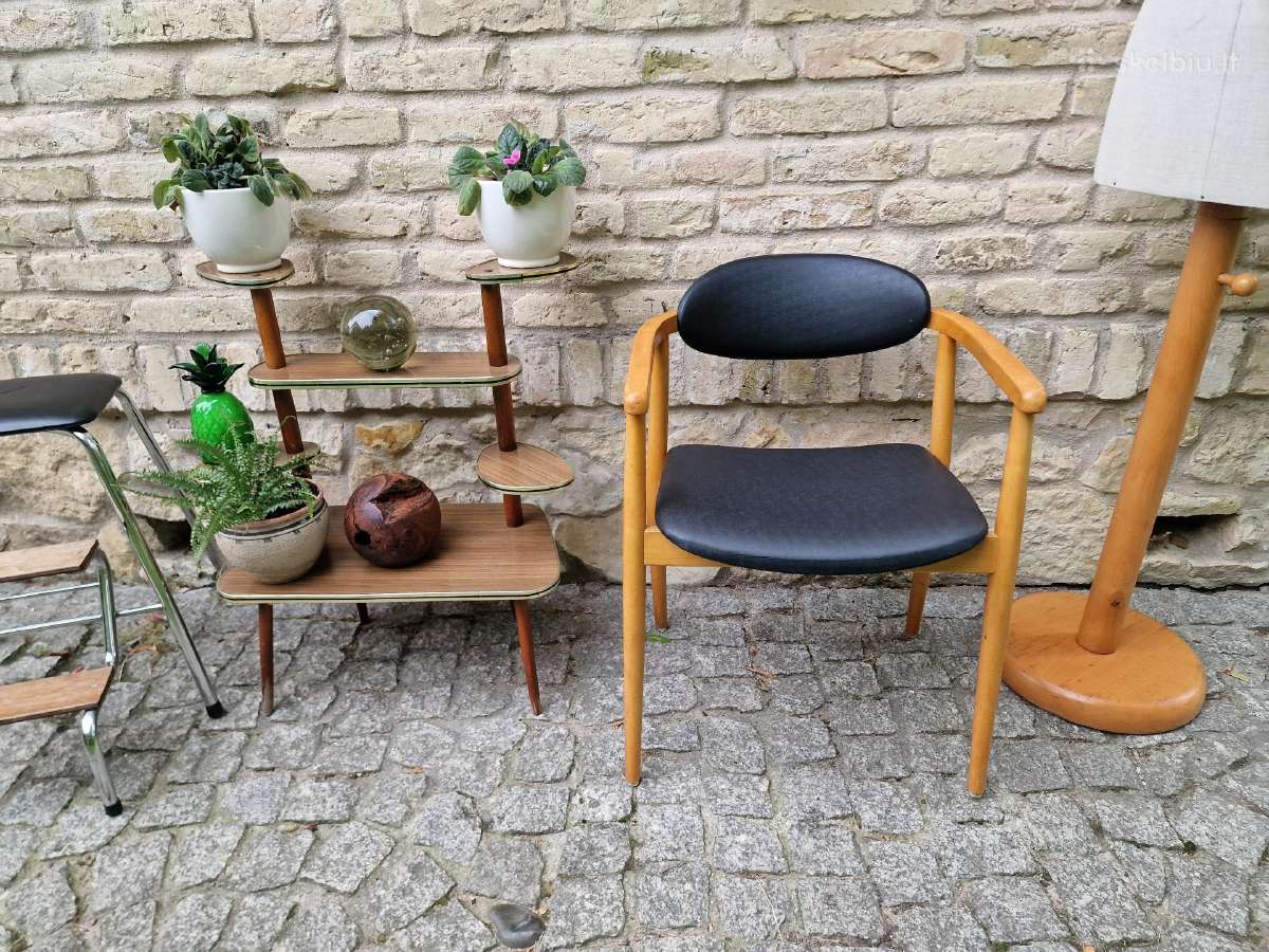 Vintažinis mid century autorinis krėslas-kėdė - nuotraukos Nr. 10