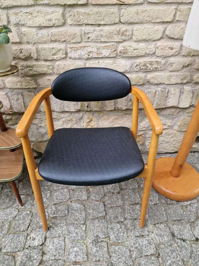 Vintažinis mid century autorinis krėslas-kėdė - nuotraukos Nr. 11