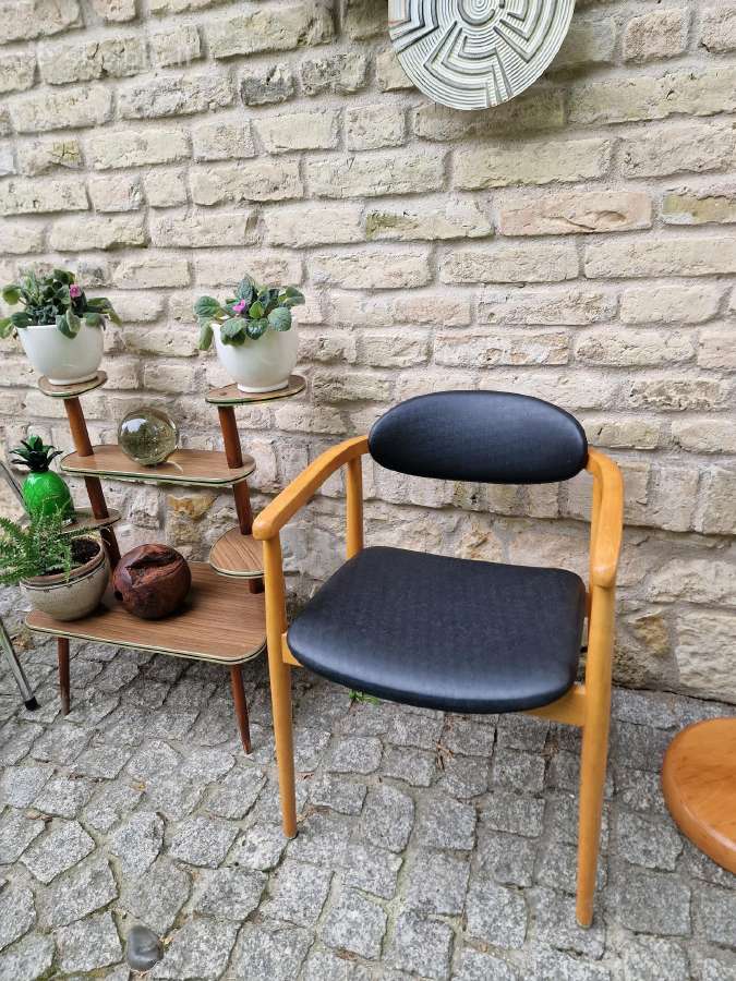 Vintažinis mid century autorinis krėslas-kėdė - nuotraukos Nr. 12