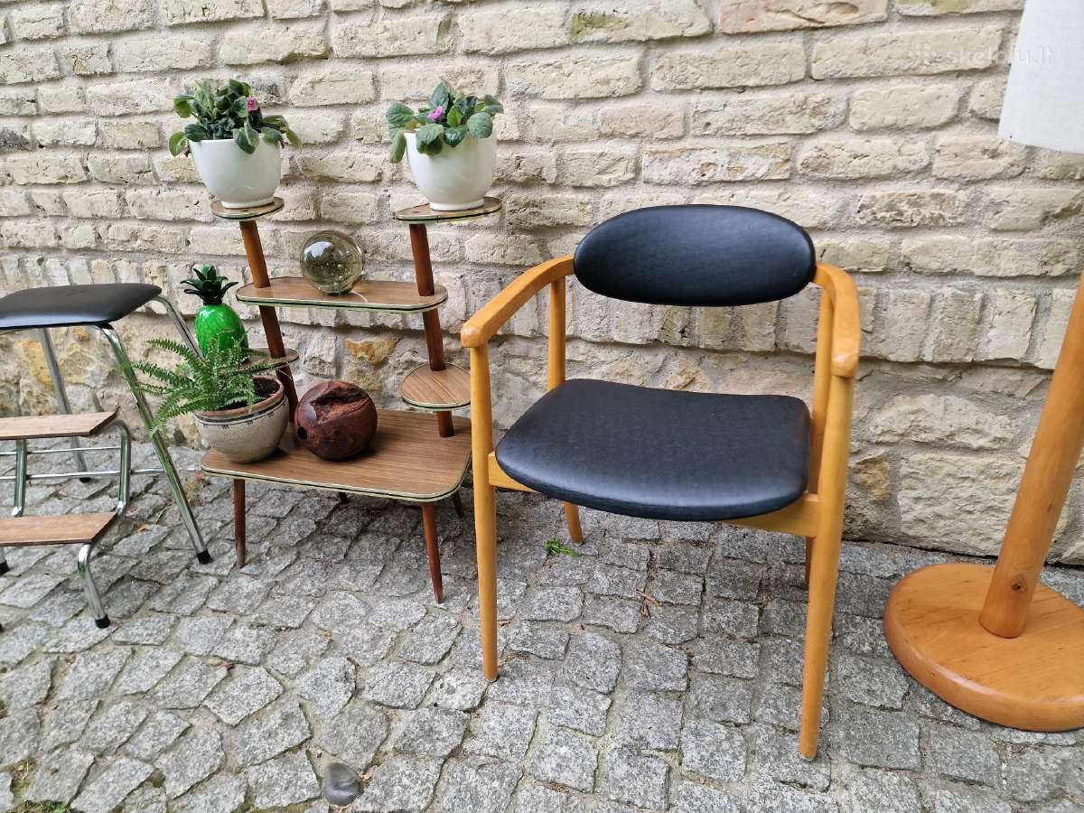 Vintažinis mid century autorinis krėslas-kėdė - nuotraukos Nr. 13