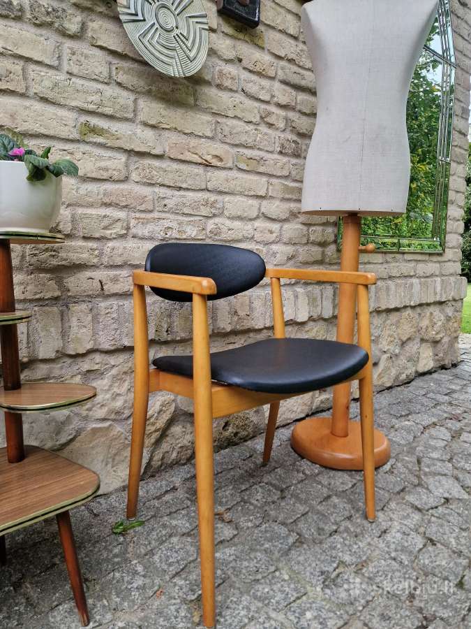 Vintažinis mid century autorinis krėslas-kėdė - nuotraukos Nr. 16