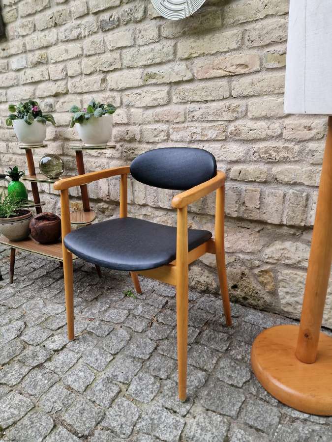 Vintažinis mid century autorinis krėslas-kėdė - nuotraukos Nr. 17