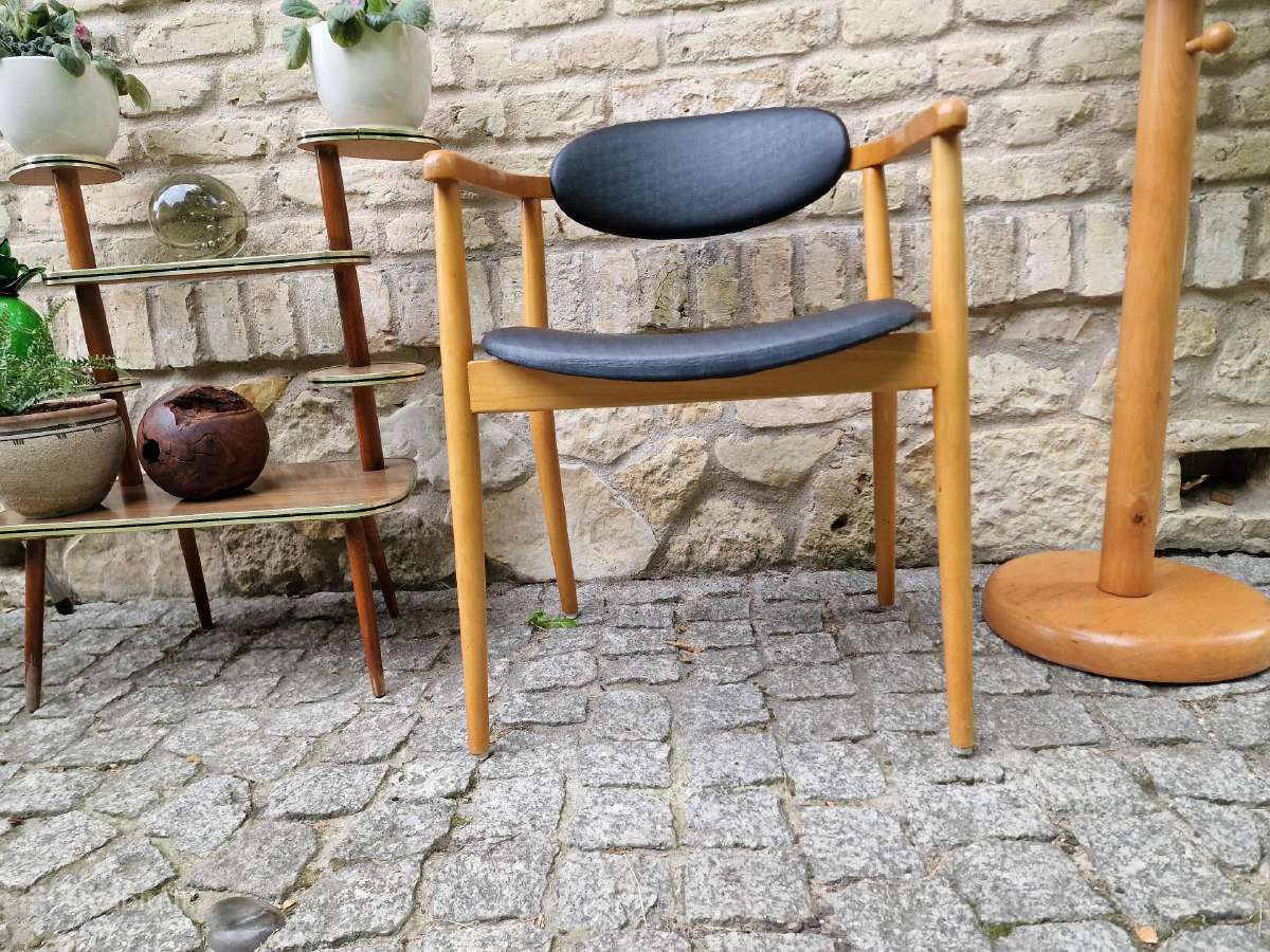 Vintažinis mid century autorinis krėslas-kėdė - nuotraukos Nr. 19
