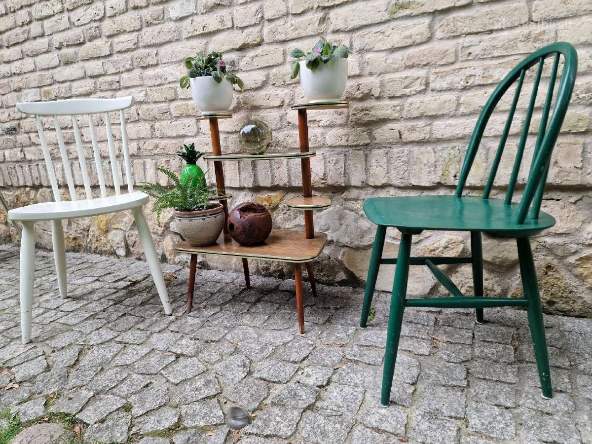 Vintažinė mid century Fanett kėdė - nuotraukos Nr. 21