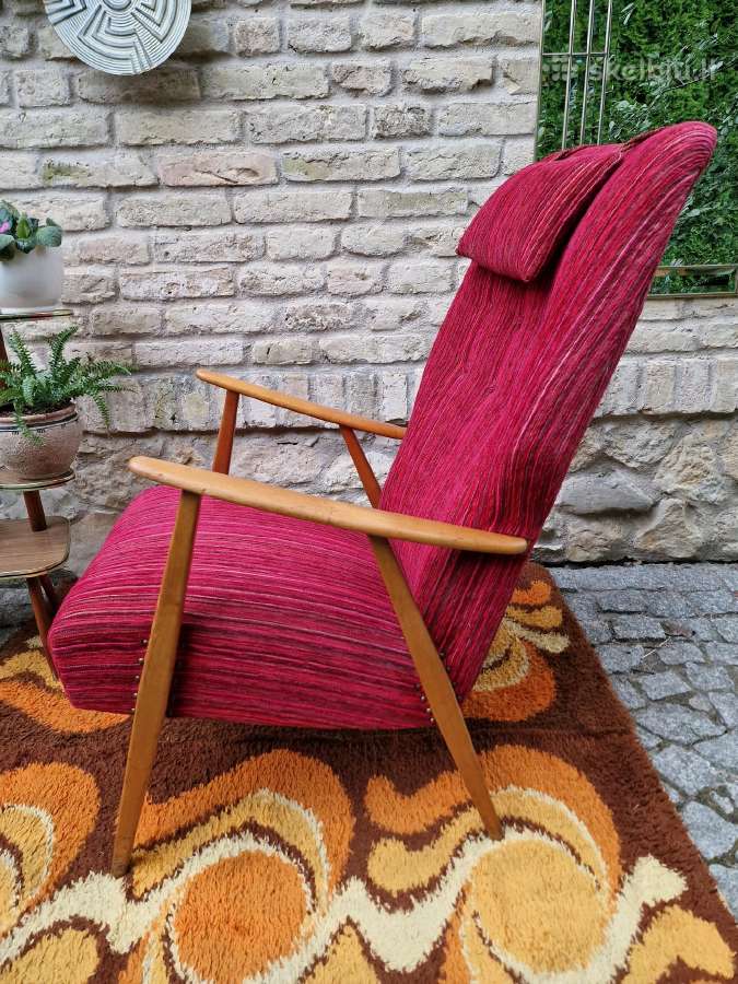 Vintažinis mid century skandinaviškas fotelis - nuotraukos Nr. 4