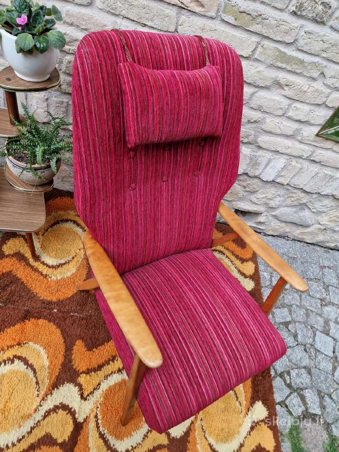 Vintažinis mid century skandinaviškas fotelis - nuotraukos Nr. 7