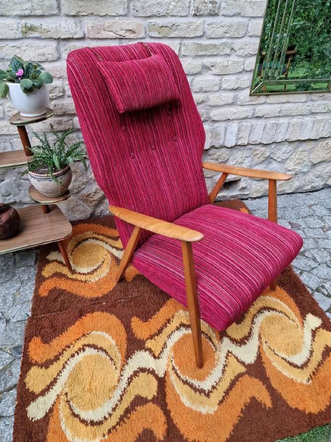 Vintažinis mid century skandinaviškas fotelis - nuotraukos Nr. 9
