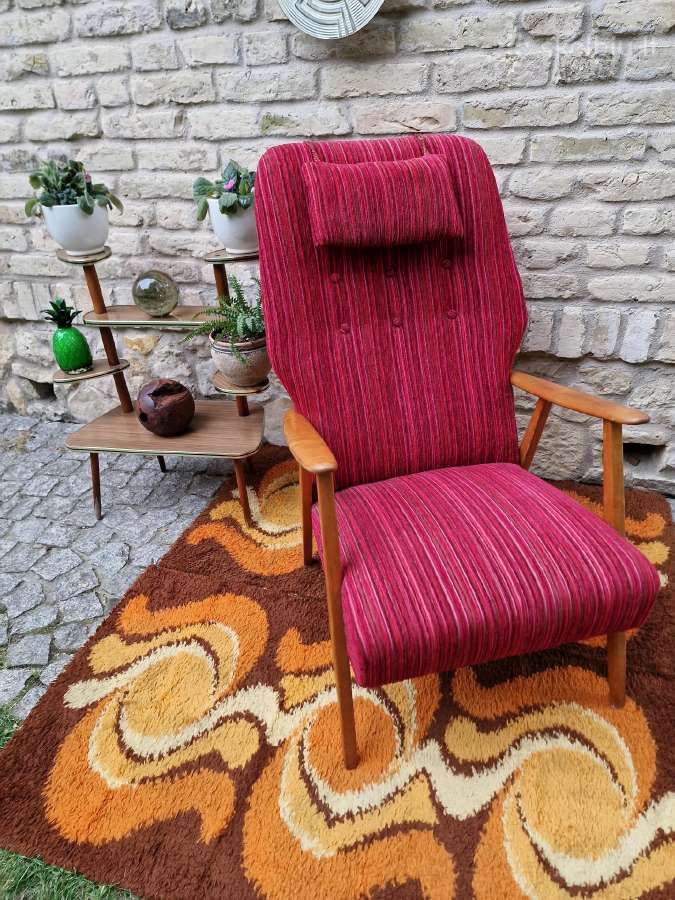 Vintažinis mid century skandinaviškas fotelis - nuotraukos Nr. 11
