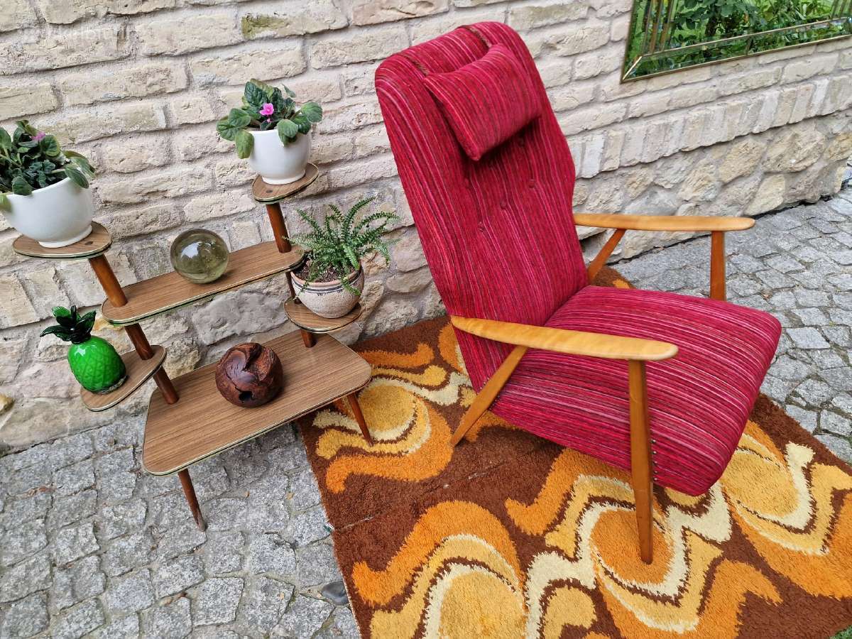 Vintažinis mid century skandinaviškas fotelis - nuotraukos Nr. 12