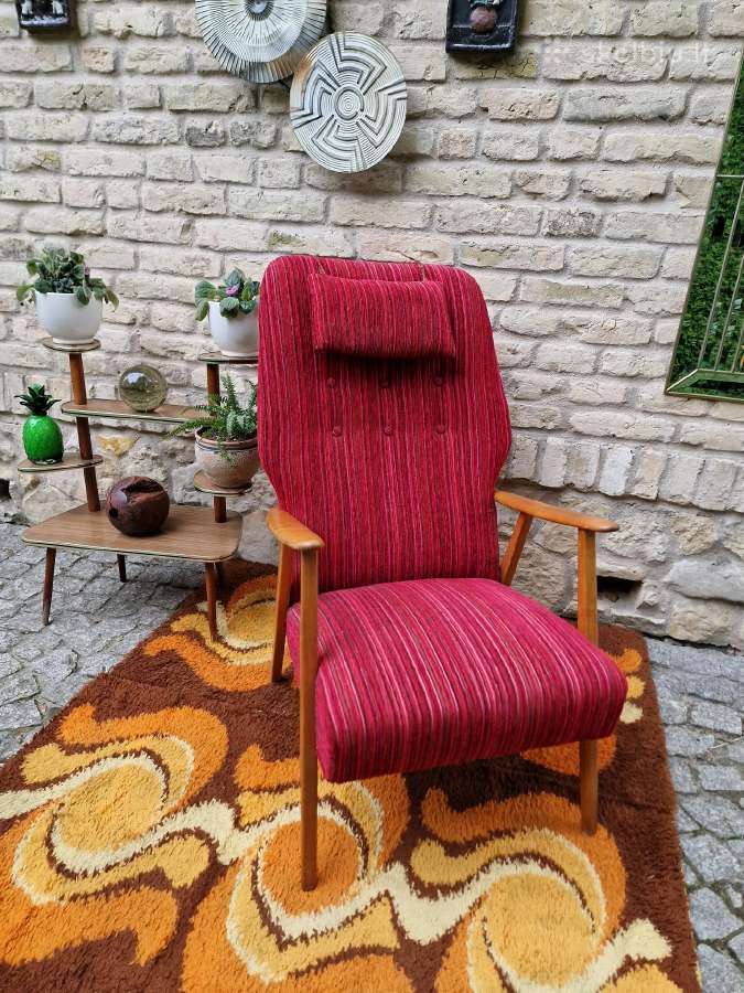 Vintažinis mid century skandinaviškas fotelis - nuotraukos Nr. 13