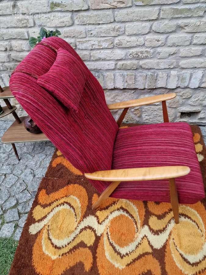Vintažinis mid century skandinaviškas fotelis - nuotraukos Nr. 15
