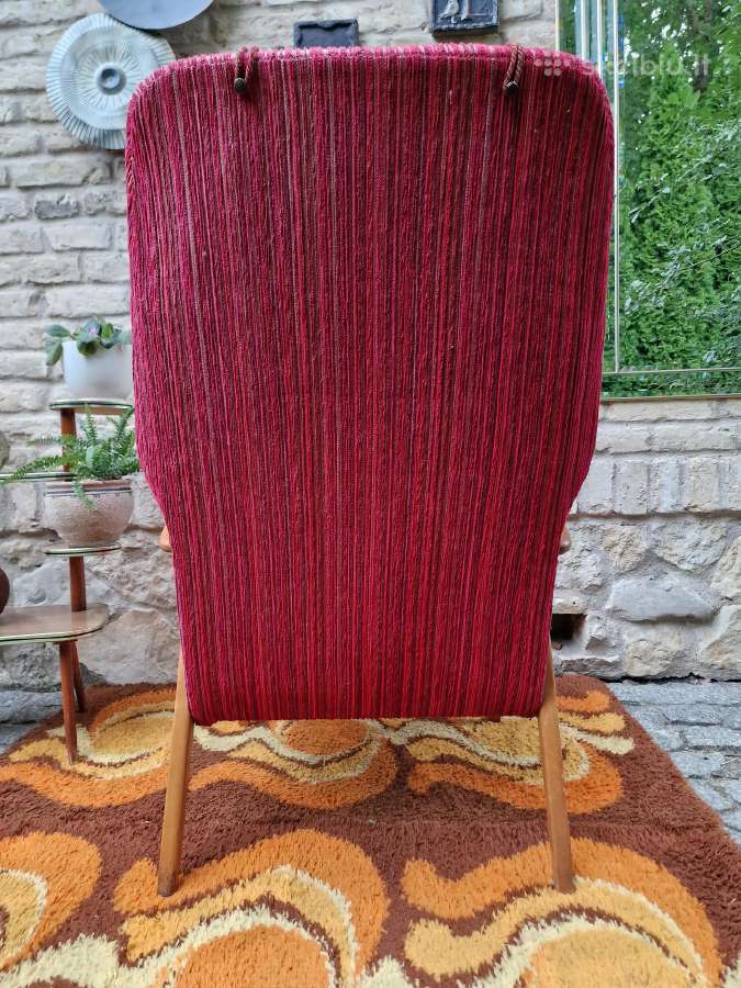 Vintažinis mid century skandinaviškas fotelis - nuotraukos Nr. 16