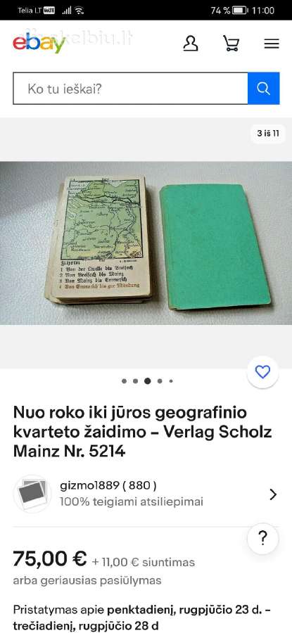 Senovinis orginalus vokiškas žaidimas - nuotraukos Nr. 16