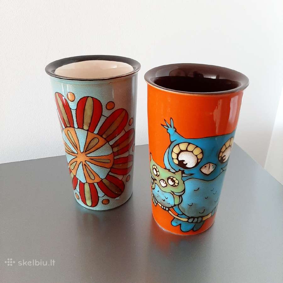 Puodeliai su piešiniais