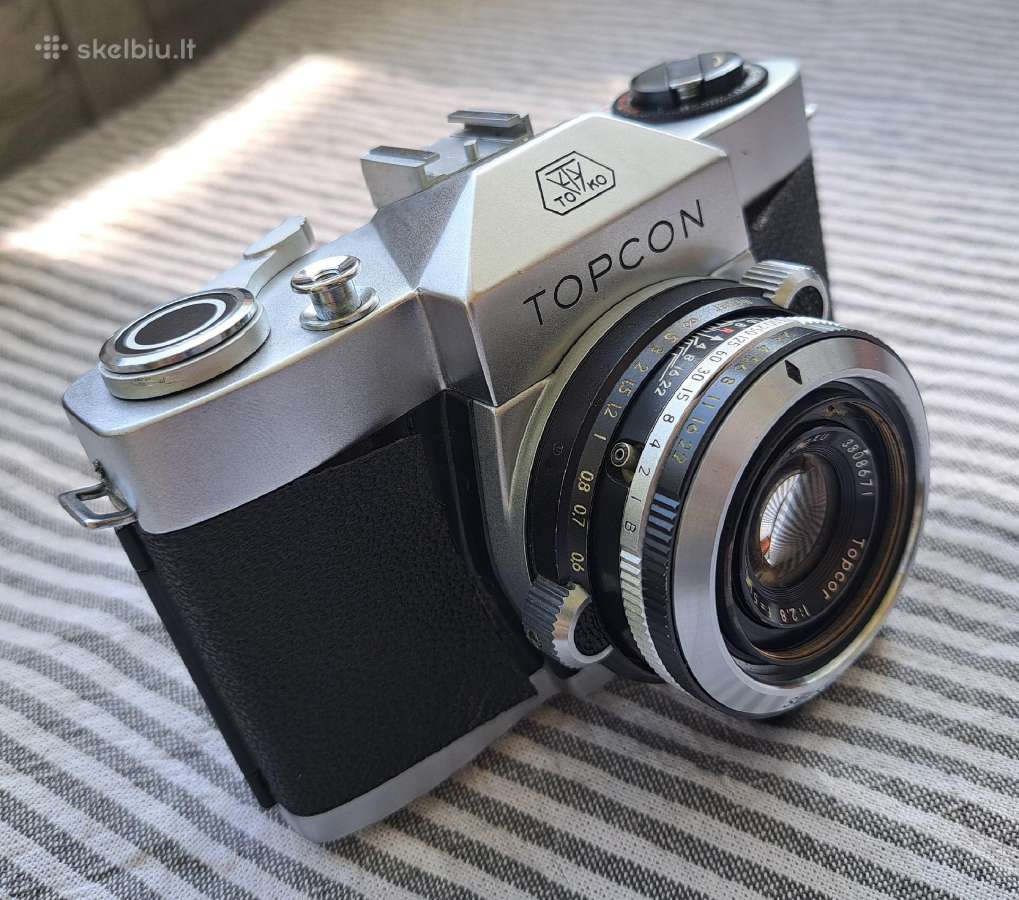 Nikon, Topcon, Minolta fotoaparatai, objektyvai