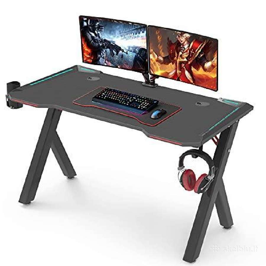 Kompiuterinis stalas su LED Gaming - nuotraukos Nr. 2