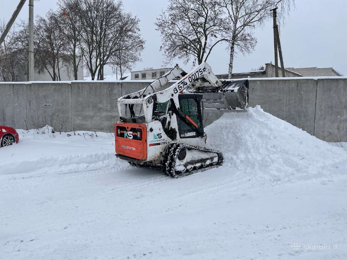 Vibro volo savivarčio ekskavatoriaus bobcat nuoma - nuotraukos Nr. 3