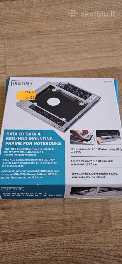 Montavimo remas kietam diskui SSD