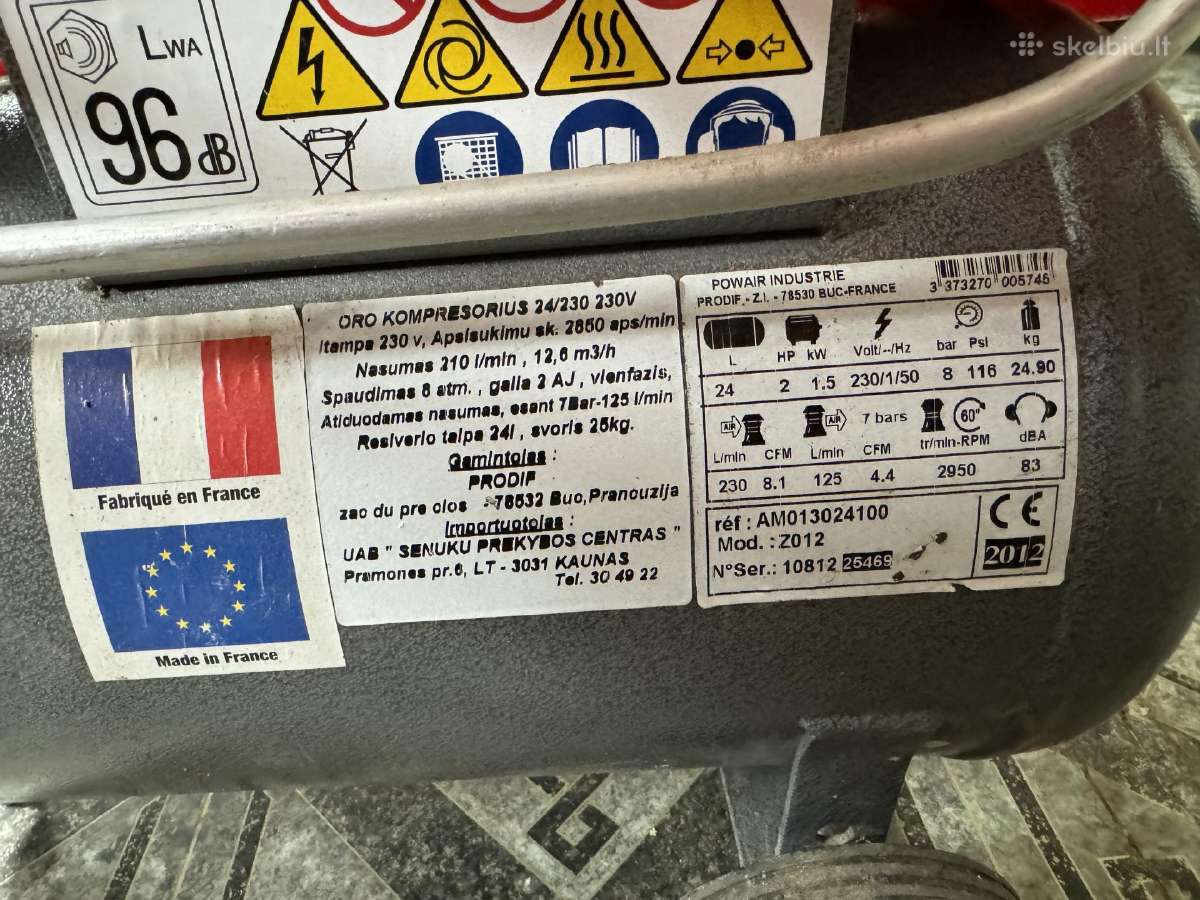 Oro kompresorius powair industrie - nuotraukos Nr. 4