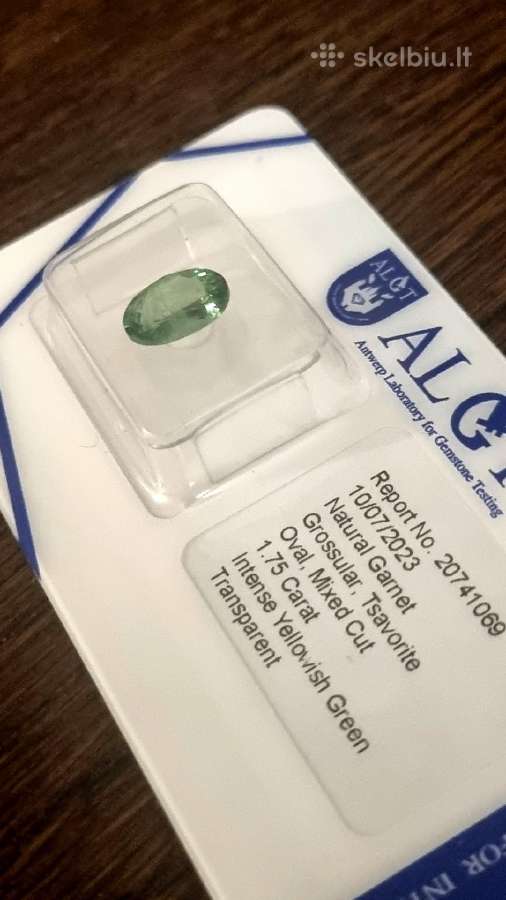 Parduoda natūralų 1,75ct Tsavoritą - nuotraukos Nr. 3