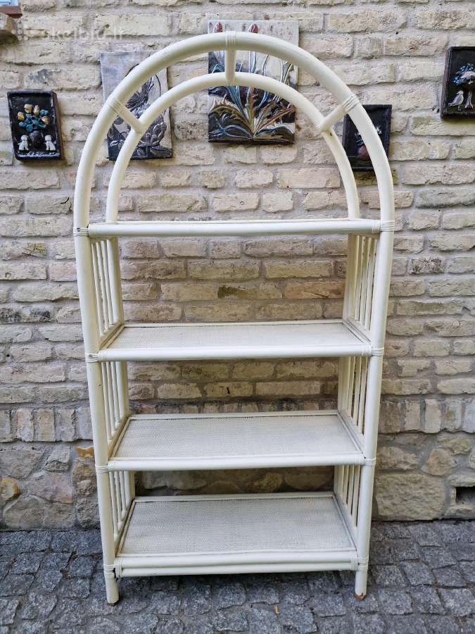 Vintažinė mid century ratango etažerė - nuotraukos Nr. 7