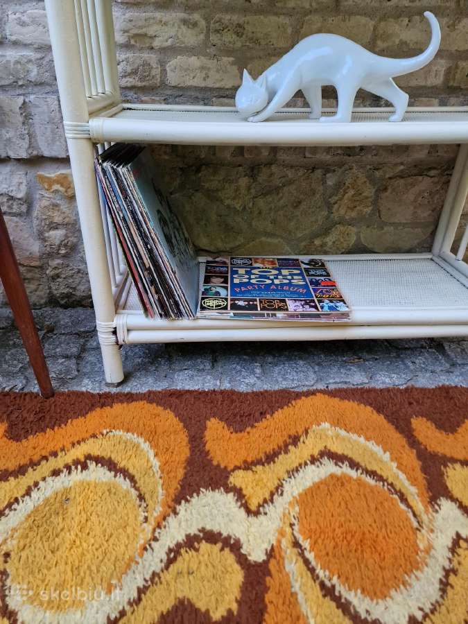Vintažinė mid century ratango etažerė - nuotraukos Nr. 22