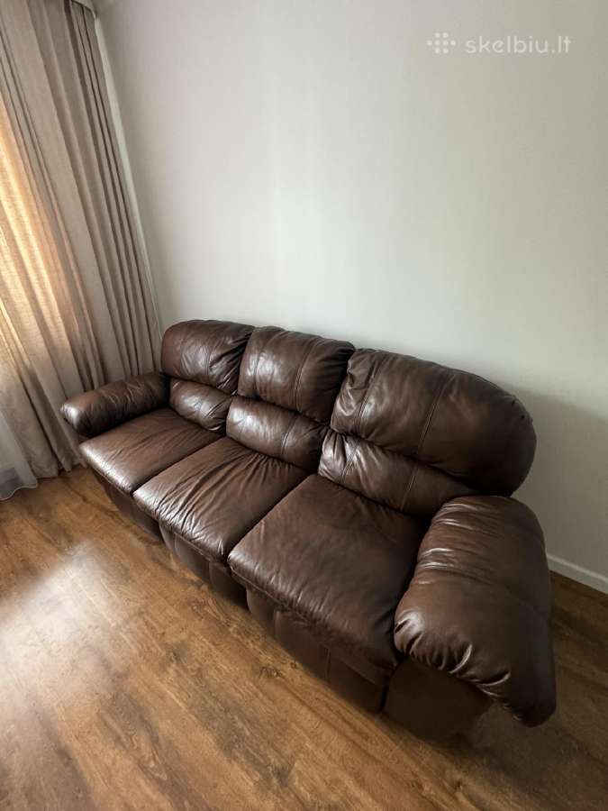 Juodojo Alksnio odine sofa su pufu - nuotraukos Nr. 8