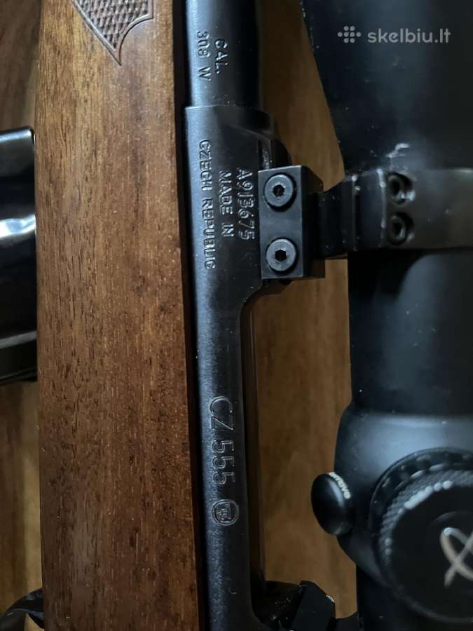 Cz 555 su optikaburris four X long range 3x12x56. - nuotraukos Nr. 6