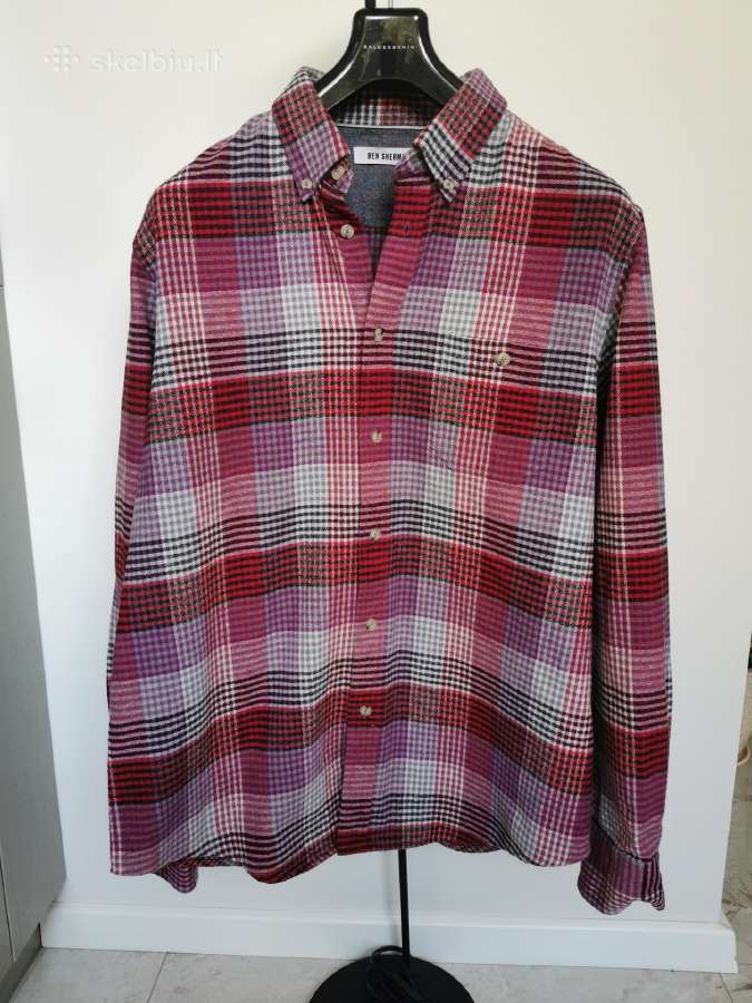 Ben Sherman languoti flaneliniai marškiniai XL - nuotraukos Nr. 6