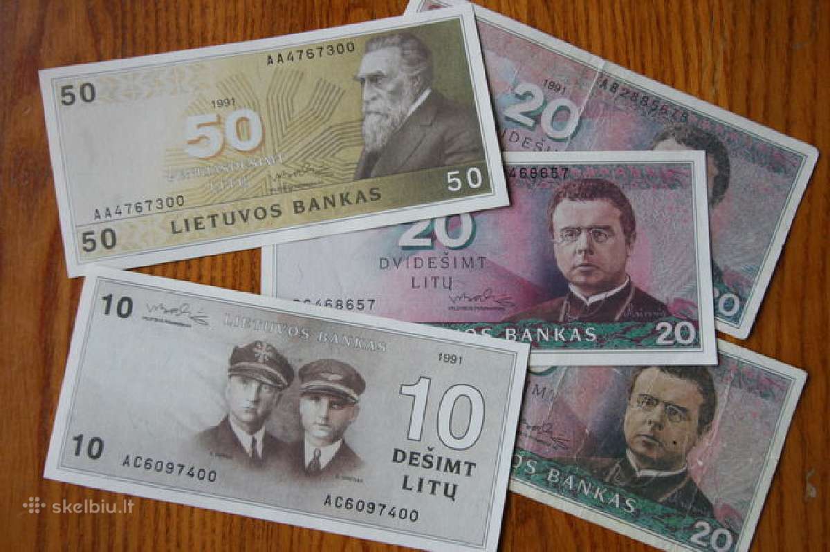 Brangiai perku 1991 Lietuviskus litus ir talonus