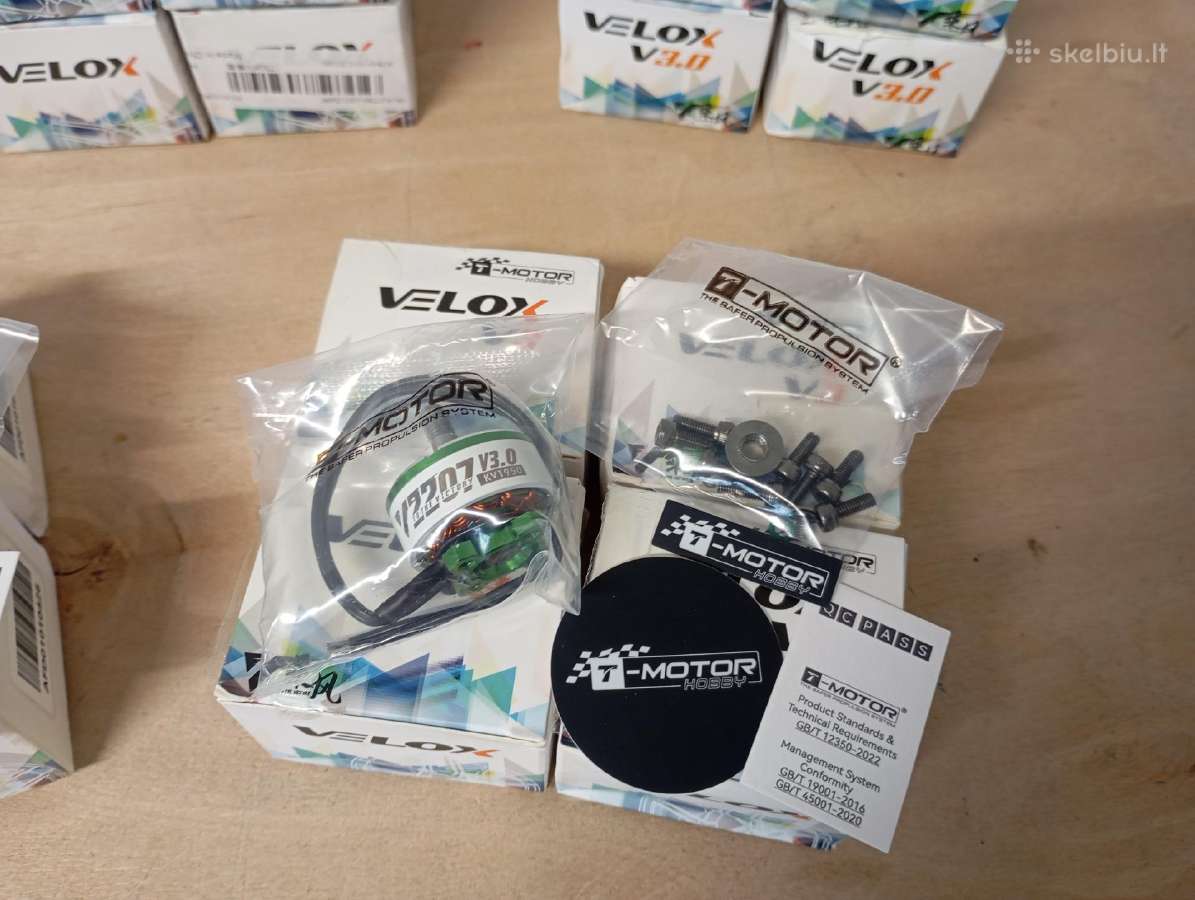 Nauji T-motor Velox V3 2207 / 2306 motorai - nuotraukos Nr. 8